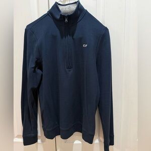 Vineyard Vines Kids Dark Blue Half-Zip Shirt